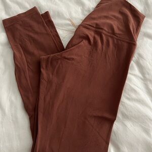 Super Soft Lululemon Nulu ✨ Rustic Clay Leggings Sz 6